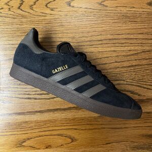 NEW Men's Adidas GAZELLE OG Shoes Triple Black Casual Shoes Size 8.5